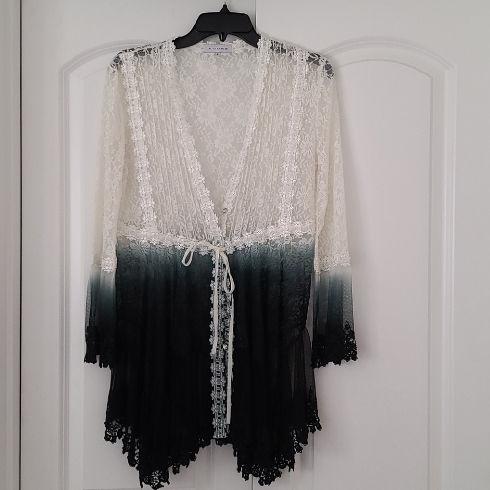 Sheer lace cover up